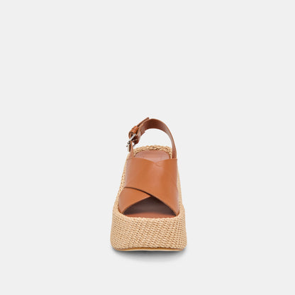 SKYLAR WEDGES BROWN LEATHER Dolce Vita