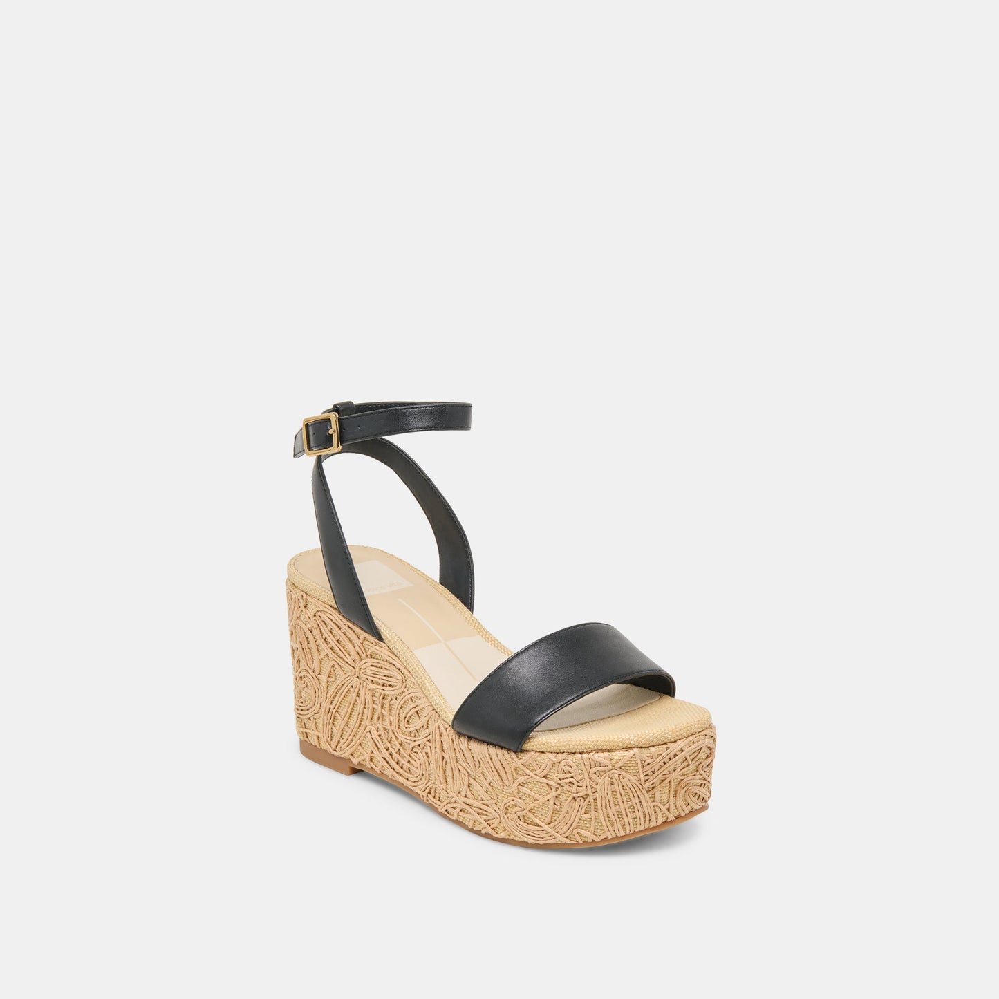 TALISA WEDGES BLACK LEATHER Dolce Vita
