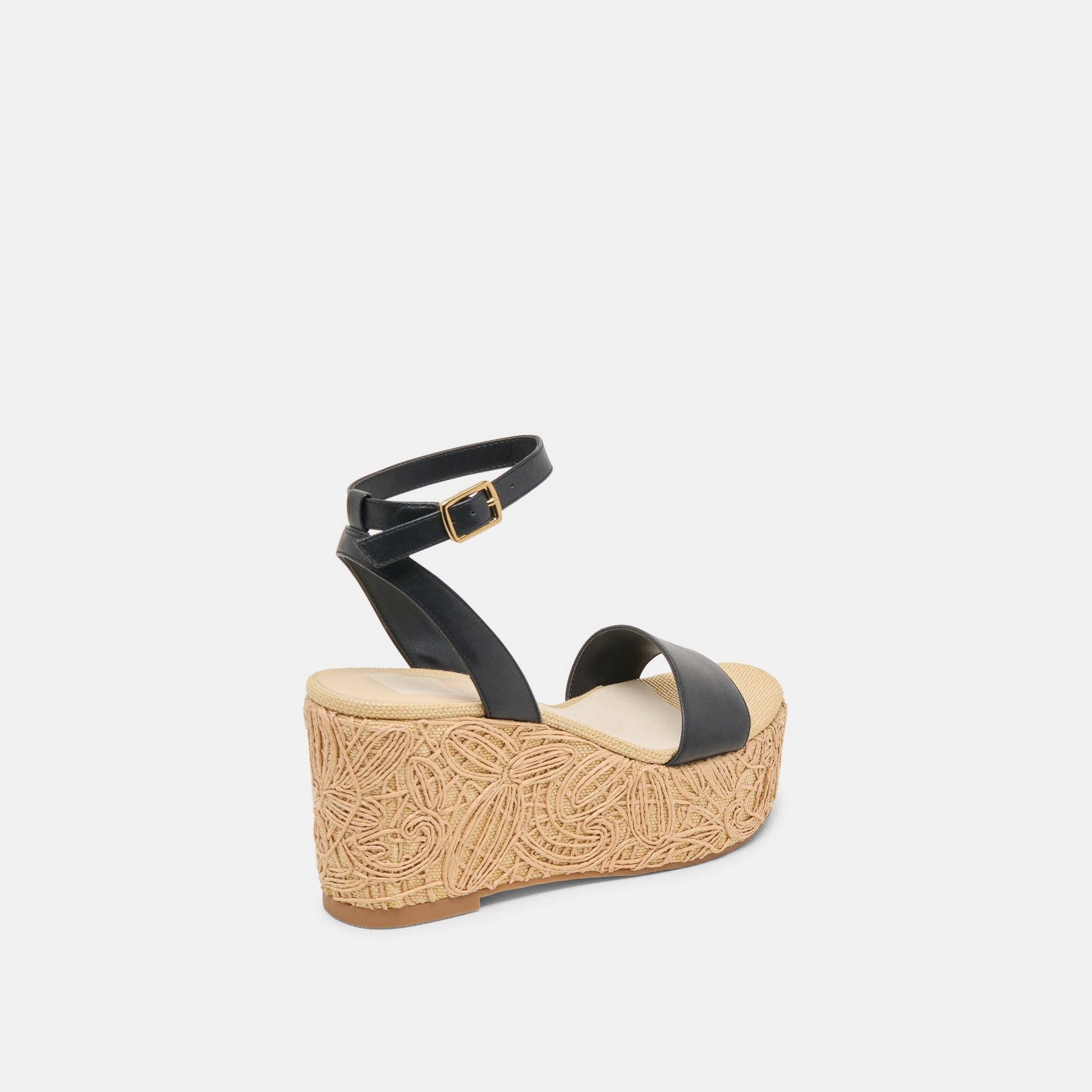 TALISA WEDGES BLACK LEATHER Dolce Vita