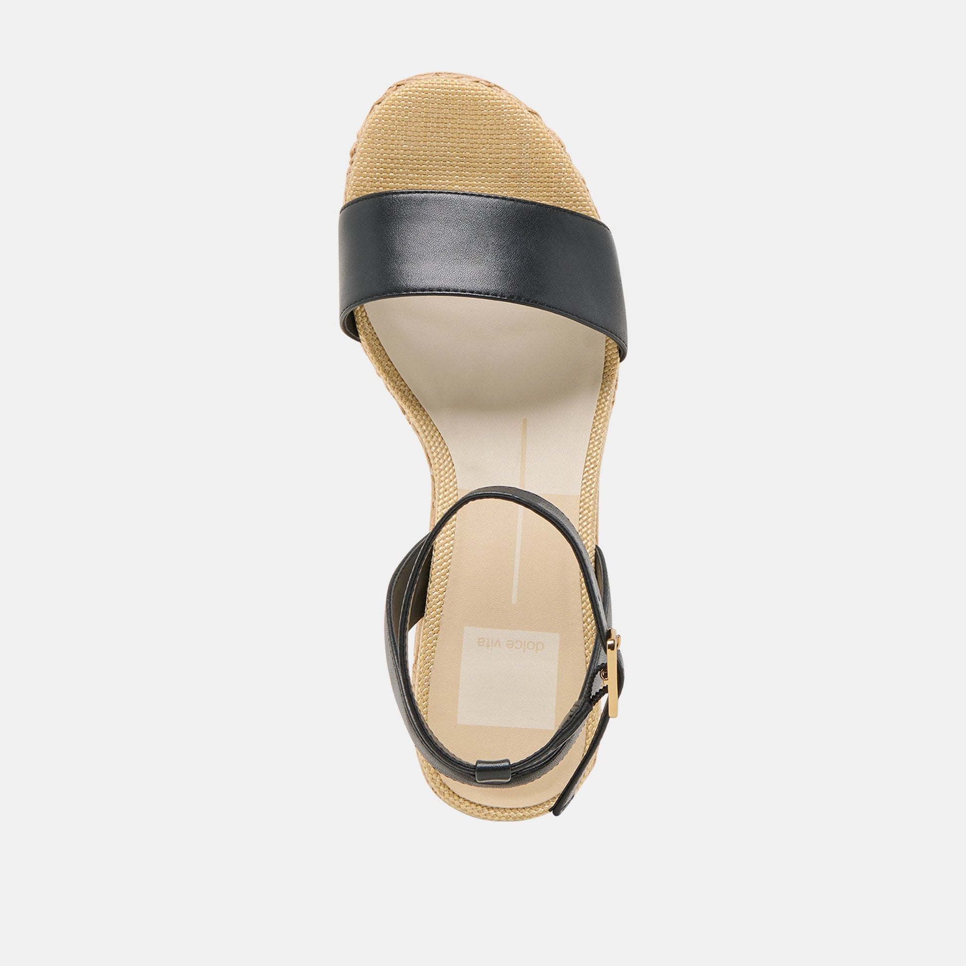 TALISA WEDGES BLACK LEATHER Dolce Vita