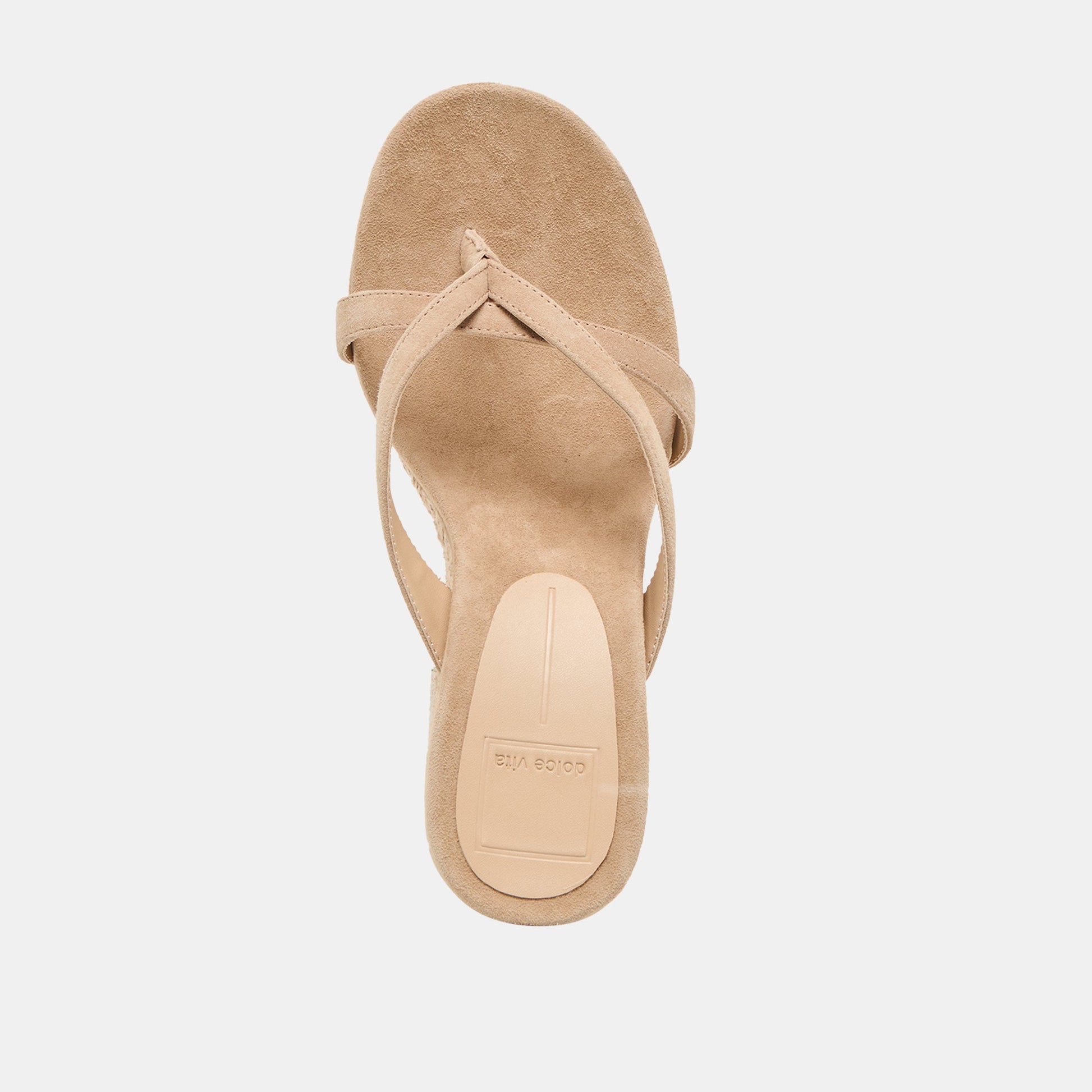 Helan Espadrille Camel Suede Wedges Dolce Vita