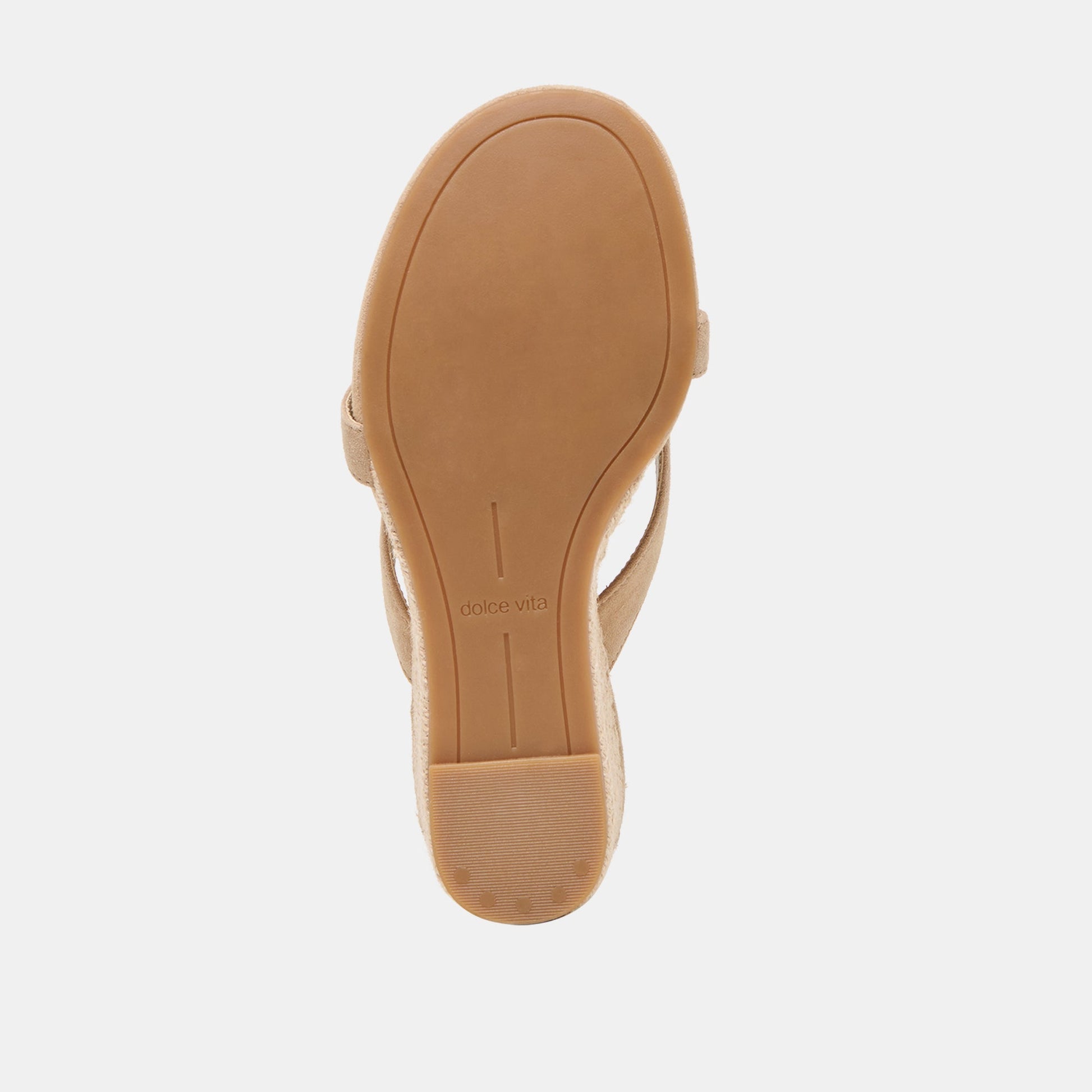 Helan Espadrille Camel Suede Wedges Dolce Vita