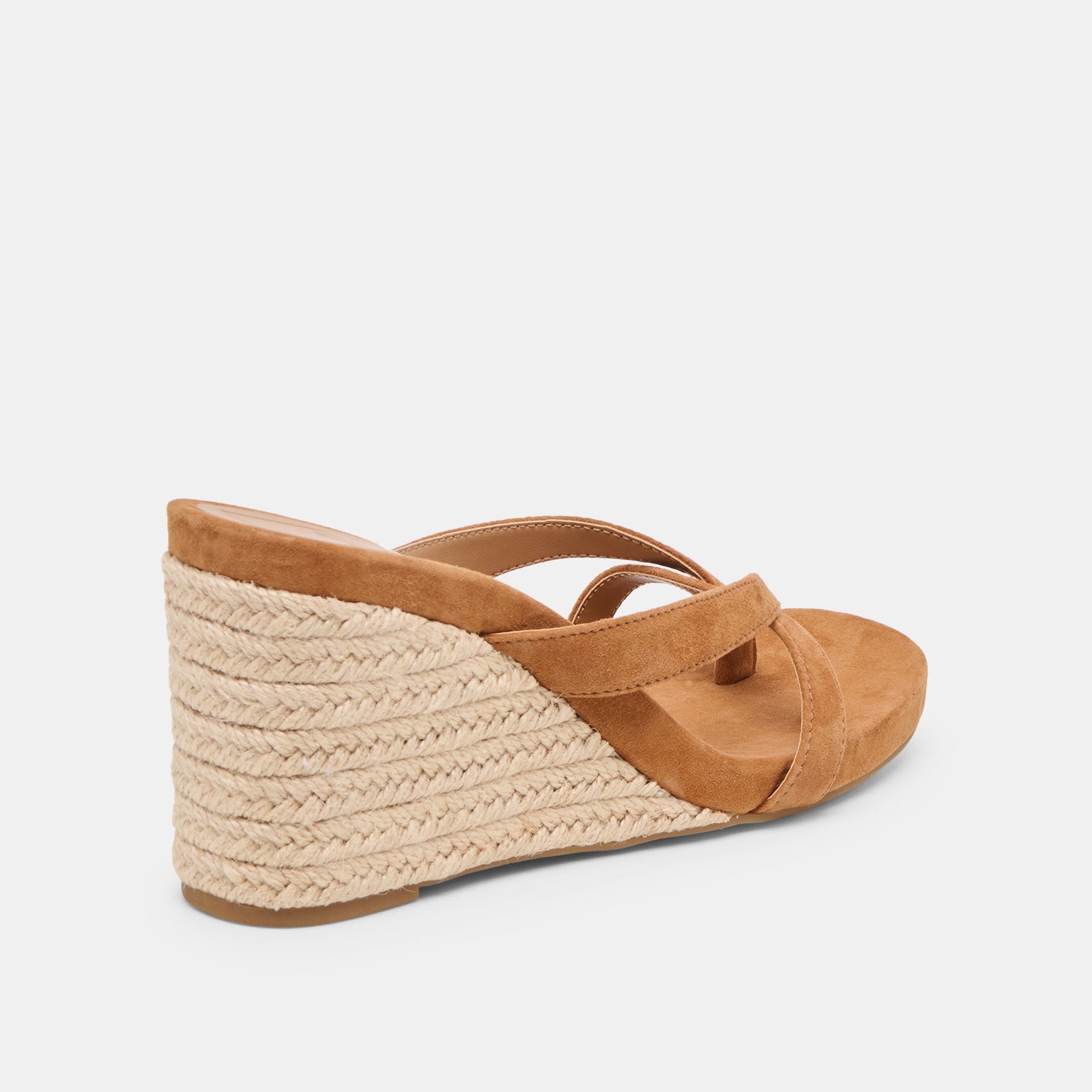 Helan Espadrille Brown Suede Wedges Dolce Vita