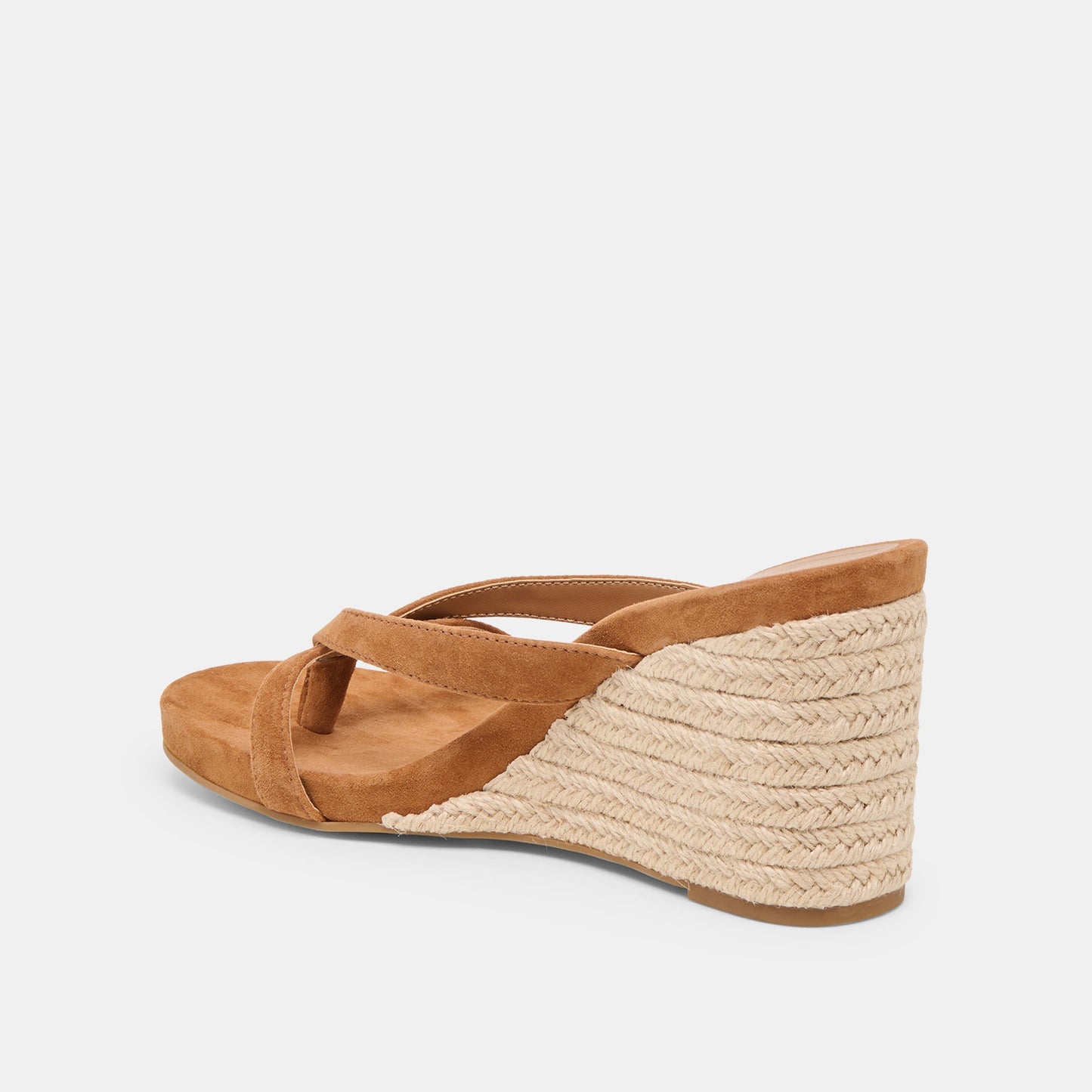 Helan Espadrille Brown Suede Wedges Dolce Vita
