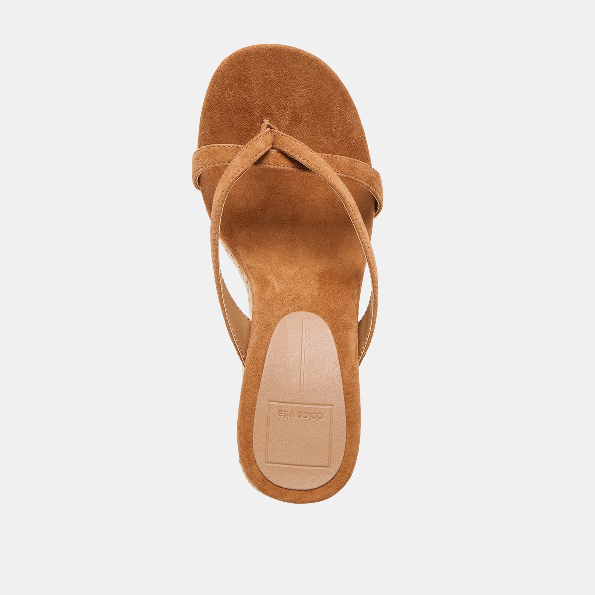 Helan Espadrille Brown Suede Wedges Dolce Vita