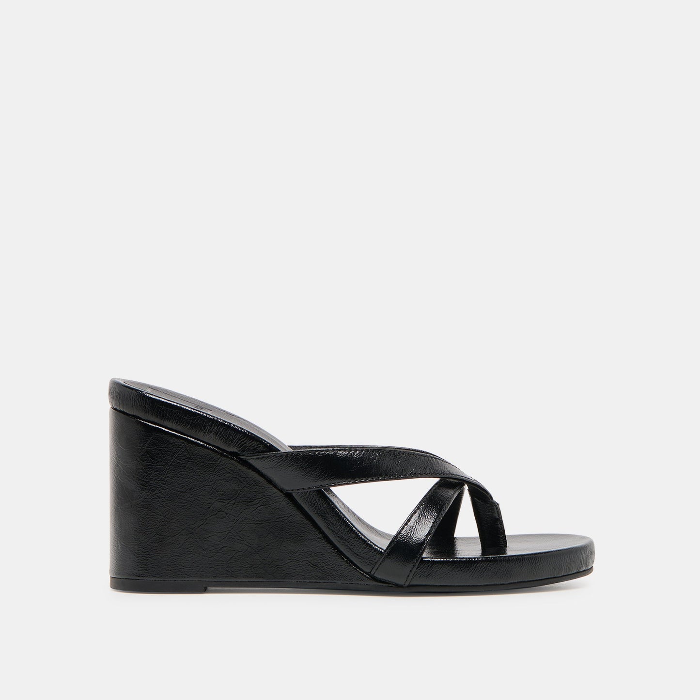 Helan Black Leather Wedges Dolce Vita