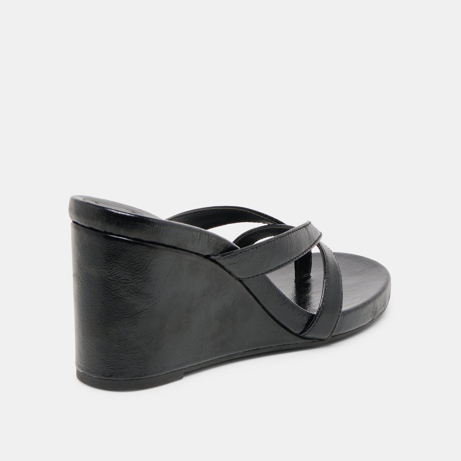 Helan Black Leather Wedges Dolce Vita