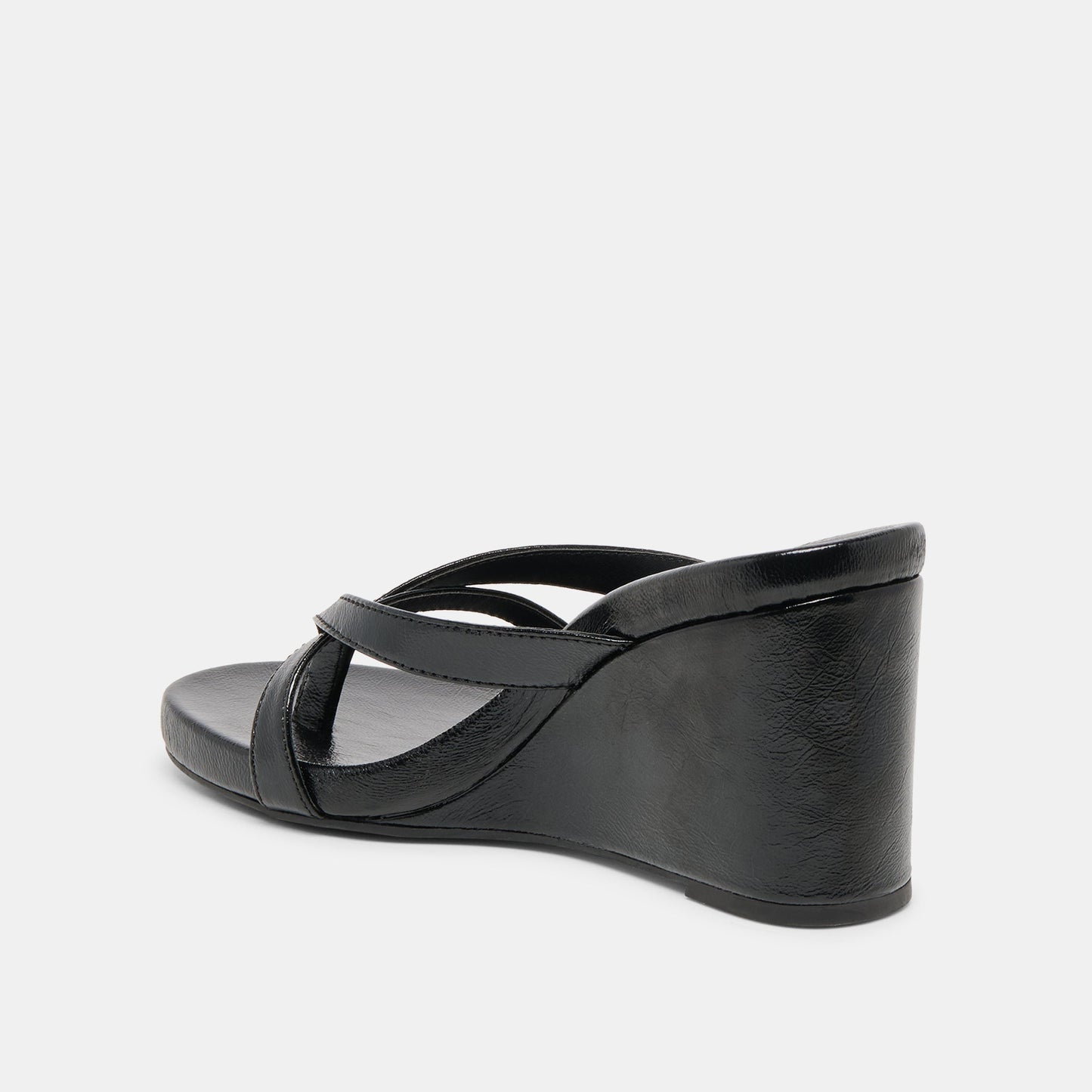 Helan Black Leather Wedges Dolce Vita