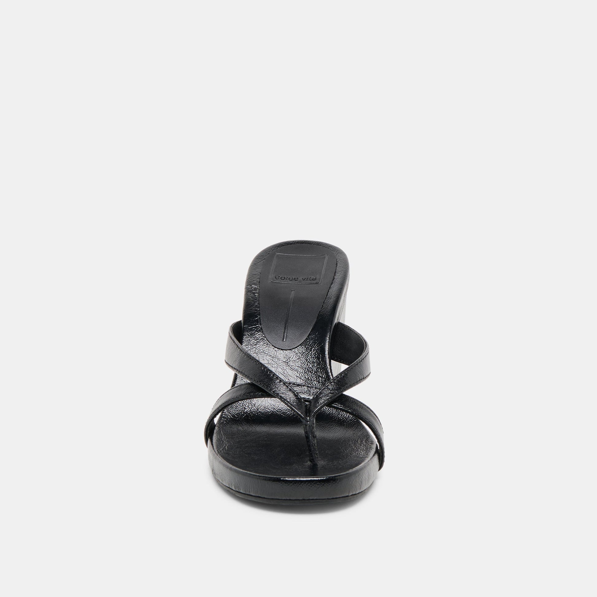 Helan Black Leather Wedges Dolce Vita