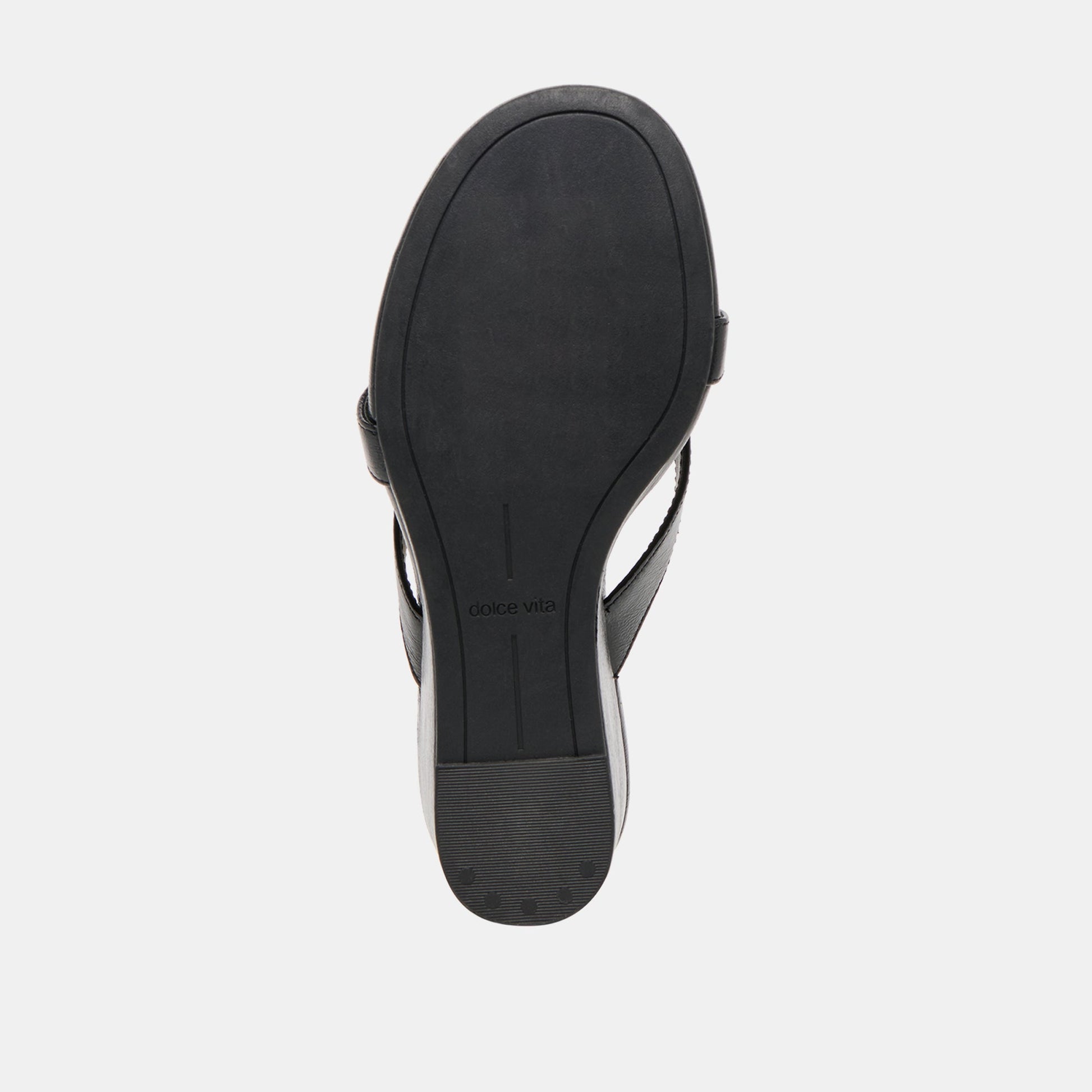 Helan Black Leather Wedges Dolce Vita