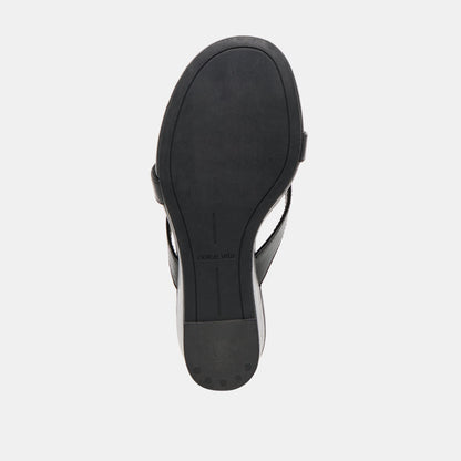Helan Black Leather Wedges Dolce Vita