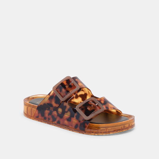 Julio Tortoise Vinyl Sandals Dolce Vita