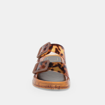 Julio Tortoise Vinyl Sandals Dolce Vita