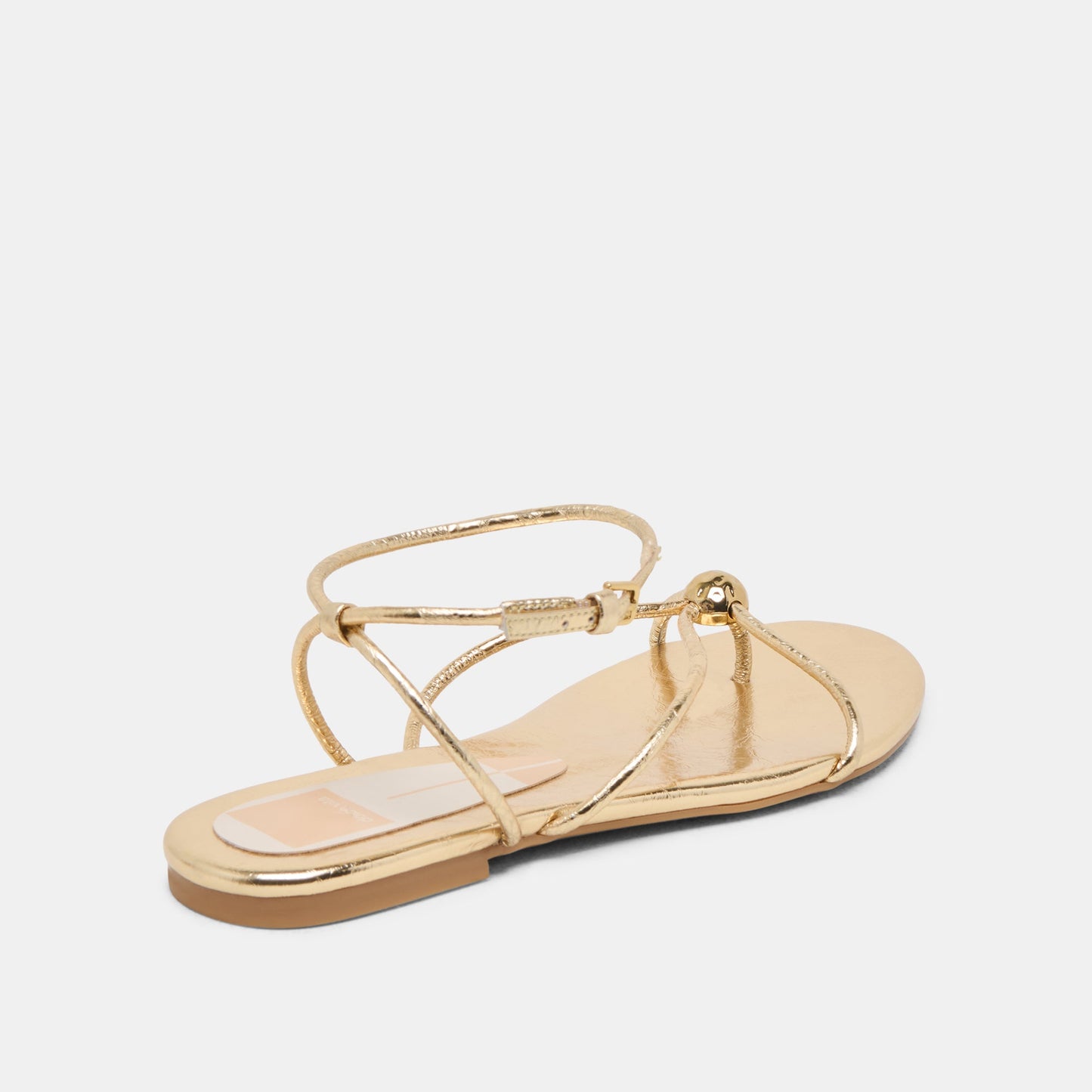 Kenley Gold Leather Sandals Dolce Vita