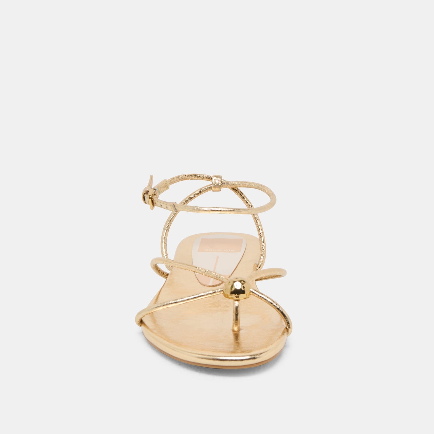Kenley Gold Leather Sandals Dolce Vita