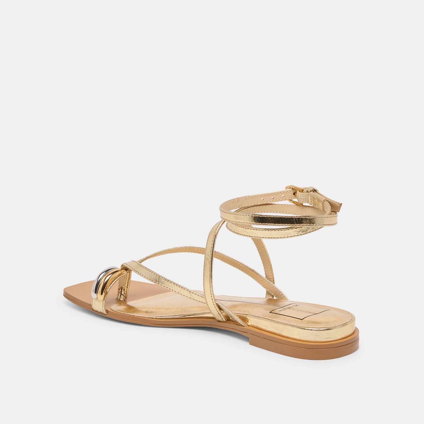 Tyrice Gold Leather Sandals Dolce Vita