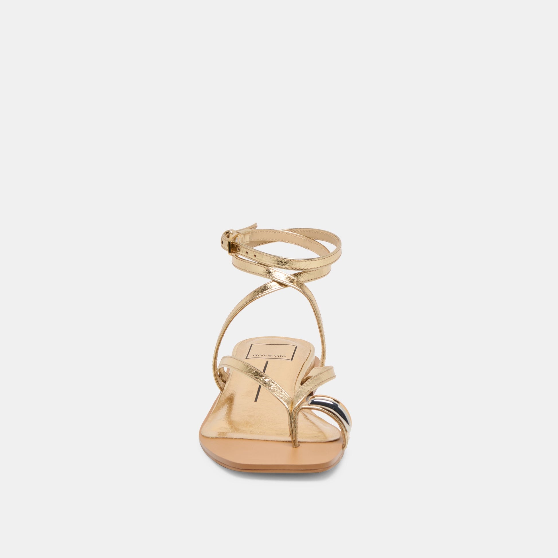 Tyrice Gold Leather Sandals Dolce Vita