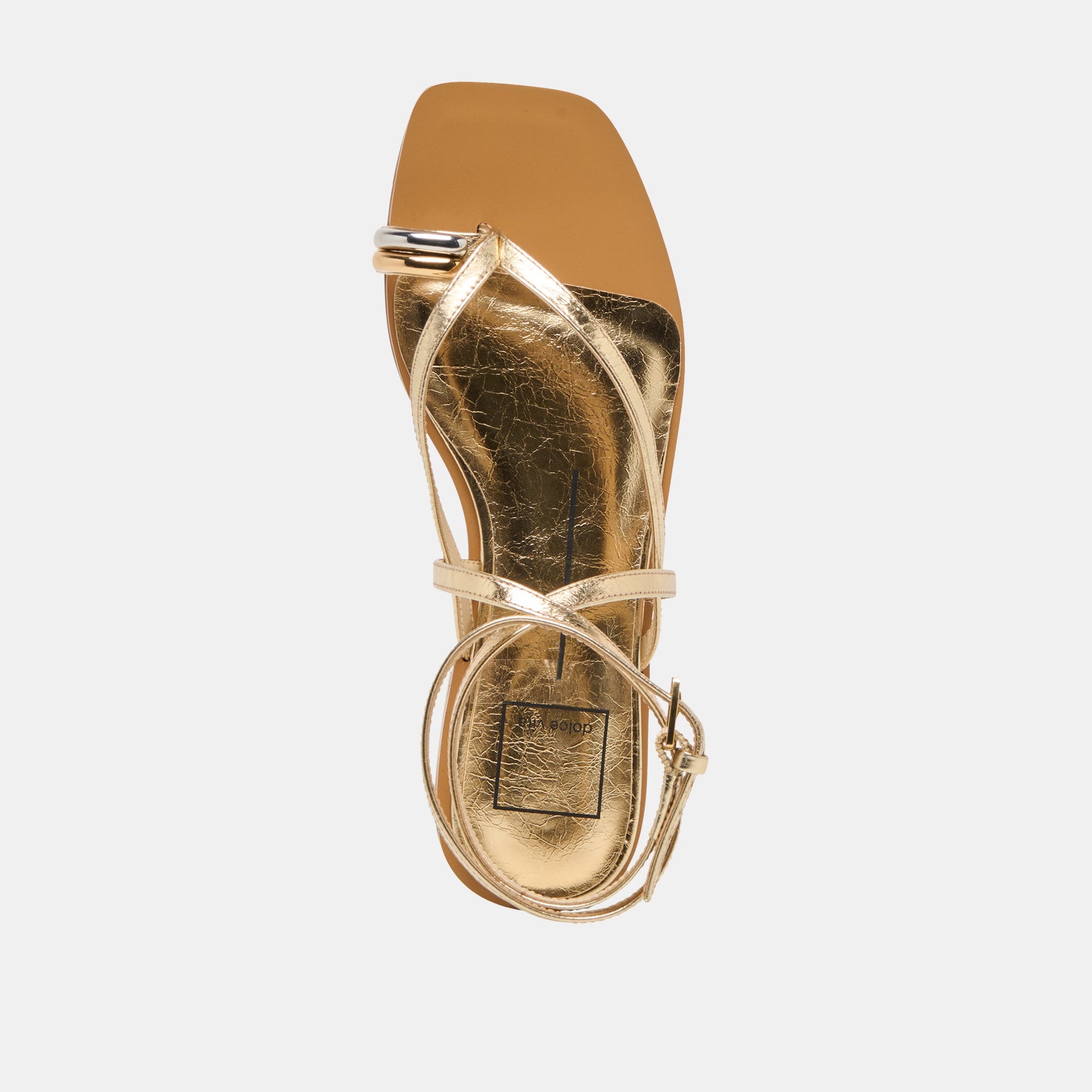 Tyrice Gold Leather Sandals Dolce Vita