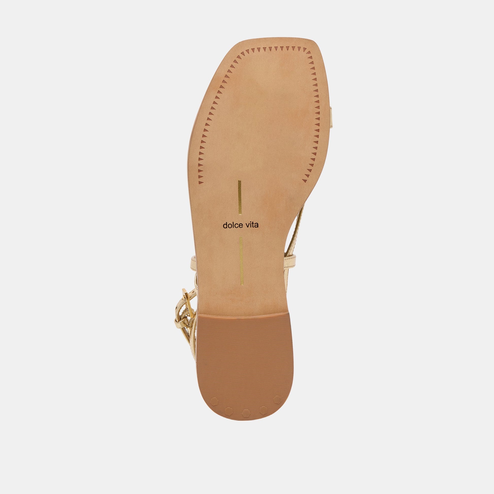 Tyrice Gold Leather Sandals Dolce Vita