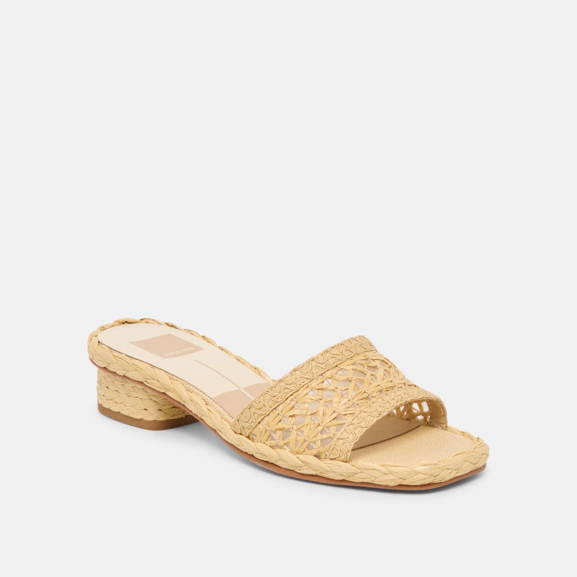 Dixi Lt Natural Cross Hatch Raffia Sandals Dolce Vita