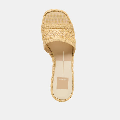 Dixi Lt Natural Cross Hatch Raffia Sandals Dolce Vita
