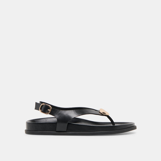 Jony Black Leather Sandals Dolce Vita
