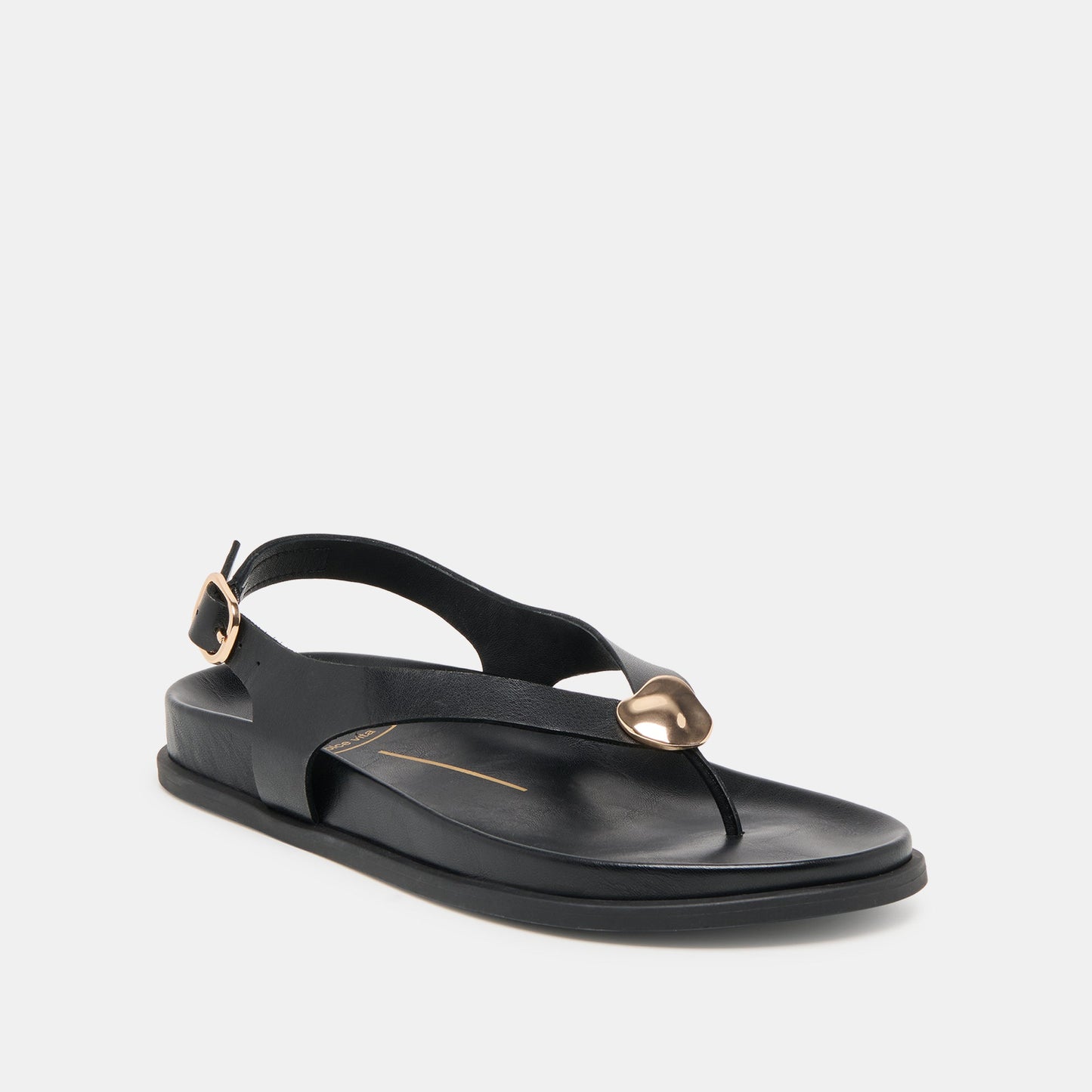 Jony Black Leather Sandals Dolce Vita