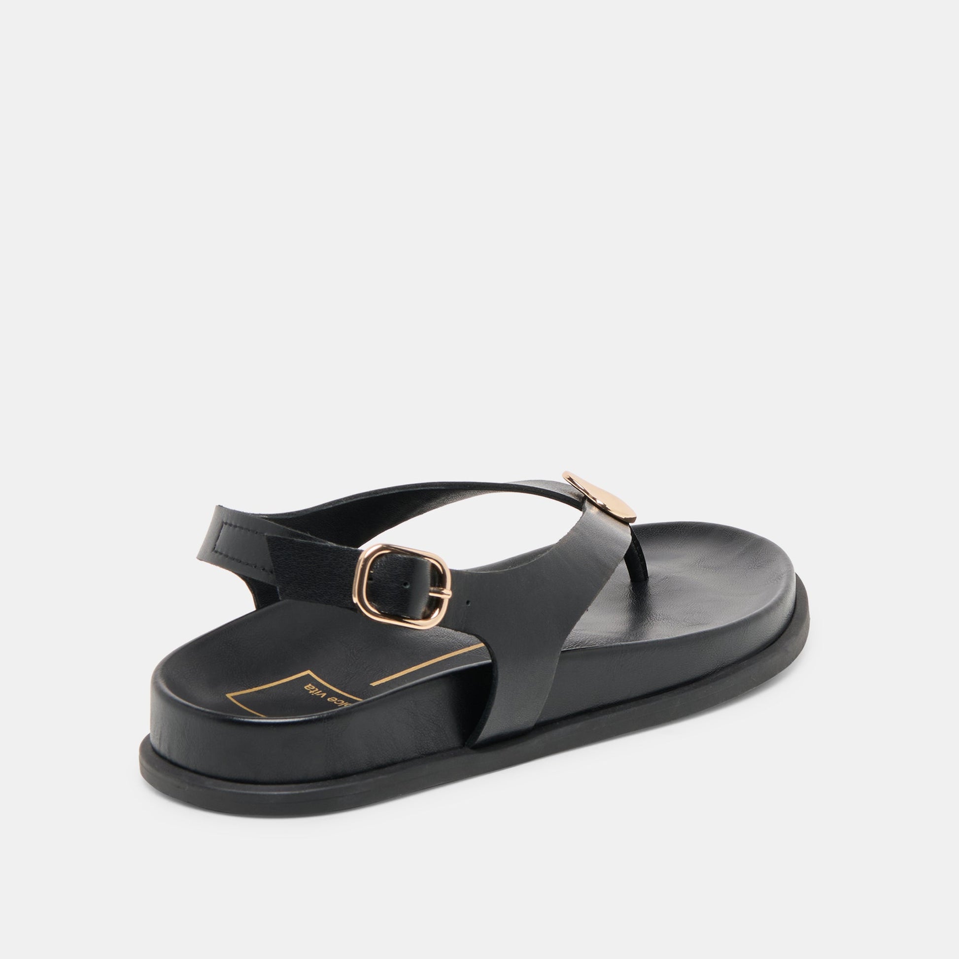 Jony Black Leather Sandals Dolce Vita