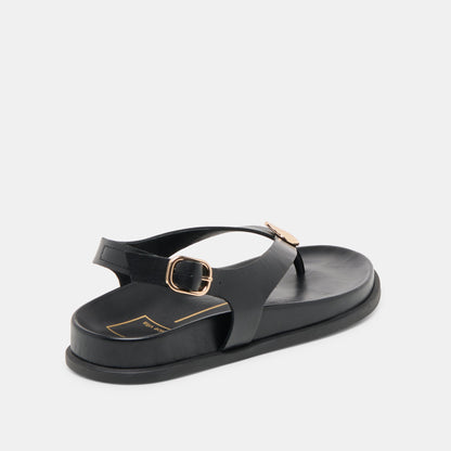 Jony Black Leather Sandals Dolce Vita