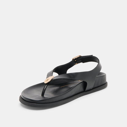 Jony Black Leather Sandals Dolce Vita