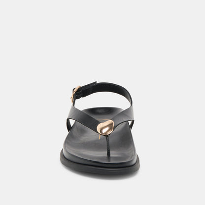 Jony Black Leather Sandals Dolce Vita