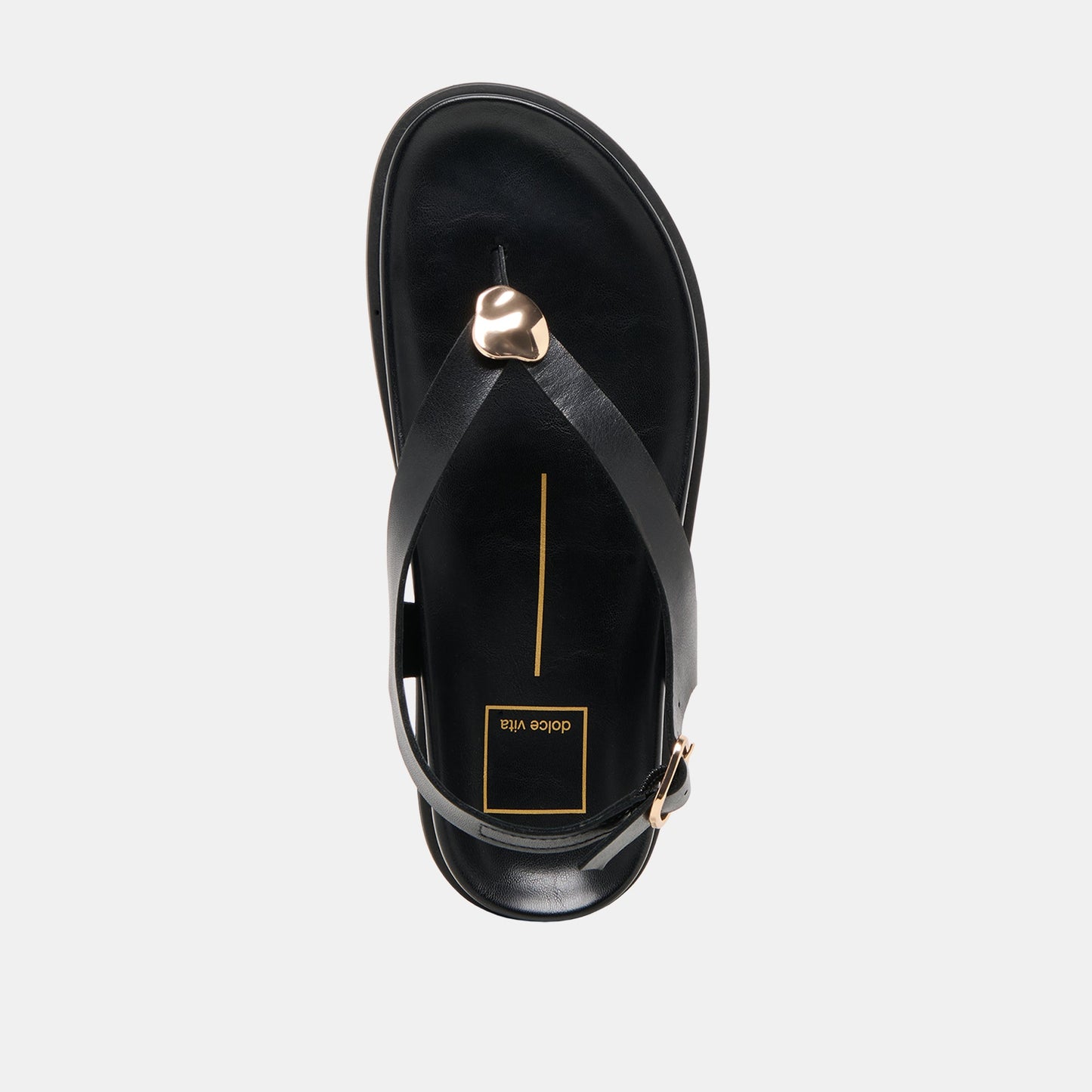Jony Black Leather Sandals Dolce Vita