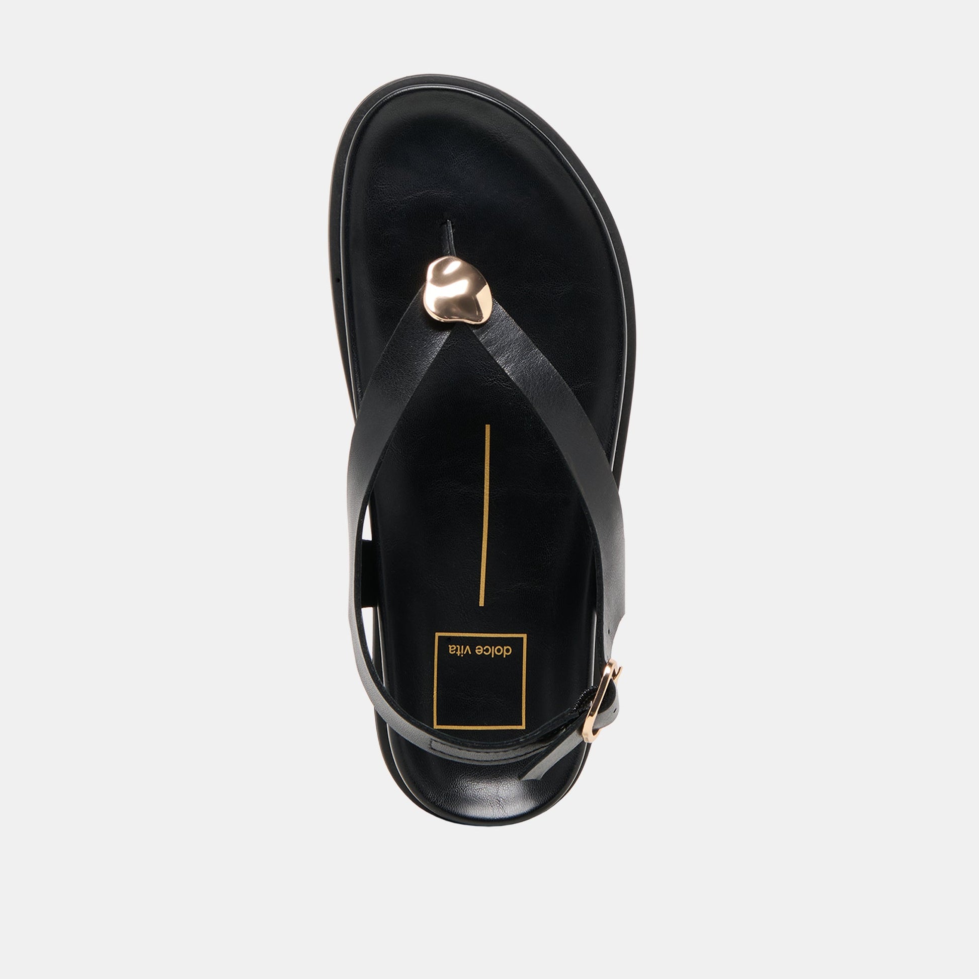 Jony Black Leather Sandals Dolce Vita