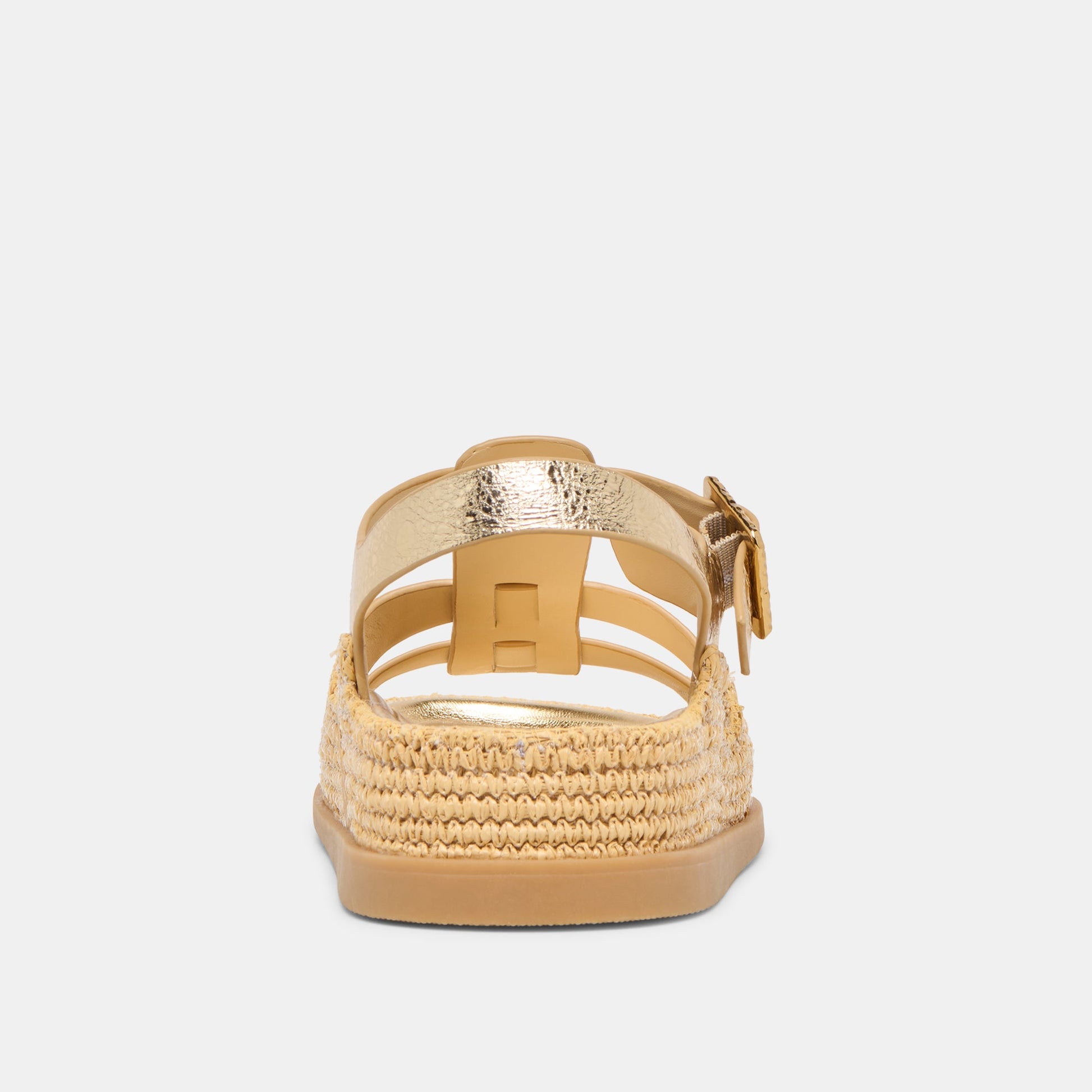 Shenna Gold Distressed Leather Sandals Dolce Vita