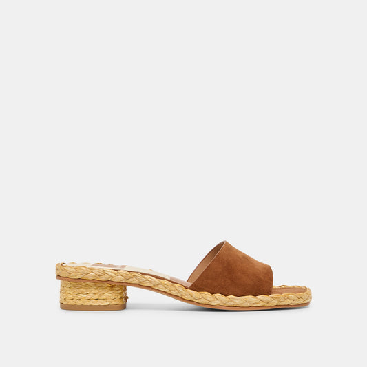 Dixi Brown Suede Sandals Dolce Vita
