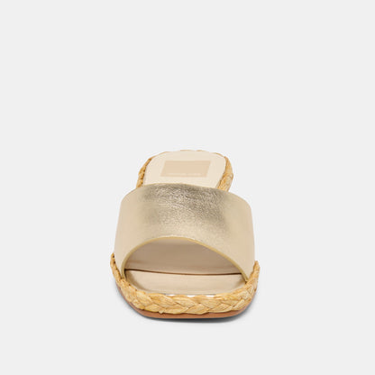 Dixi Platinum Leather Sandals Dolce Vita