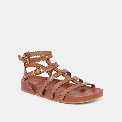 Susana Cognac Leather Sandals Dolce Vita
