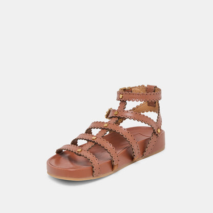 Susana Cognac Leather Sandals Dolce Vita