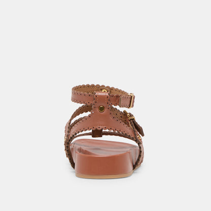 Susana Cognac Leather Sandals Dolce Vita