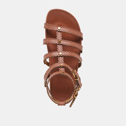 Susana Cognac Leather Sandals Dolce Vita