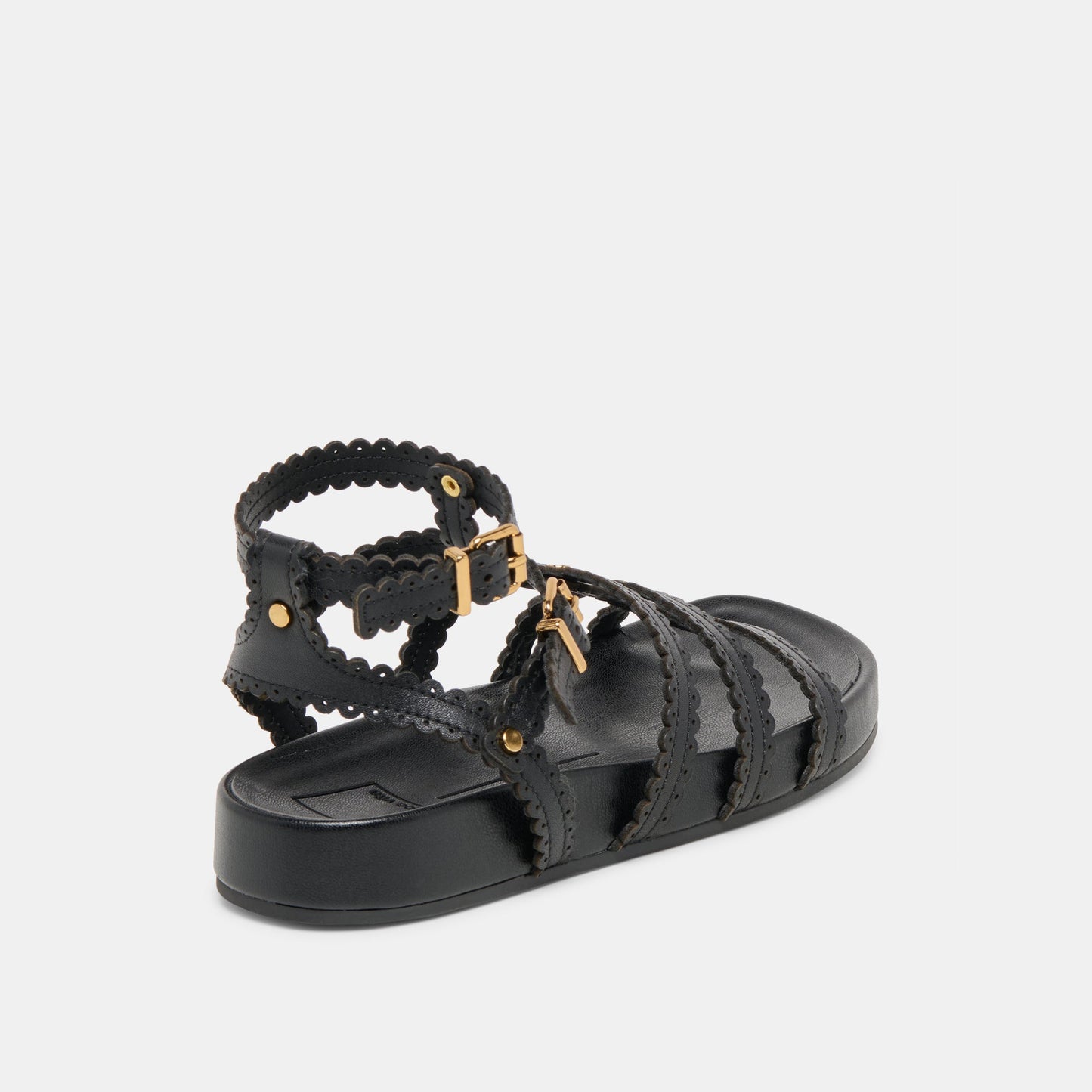 Susana Black Leather Sandals Dolce Vita