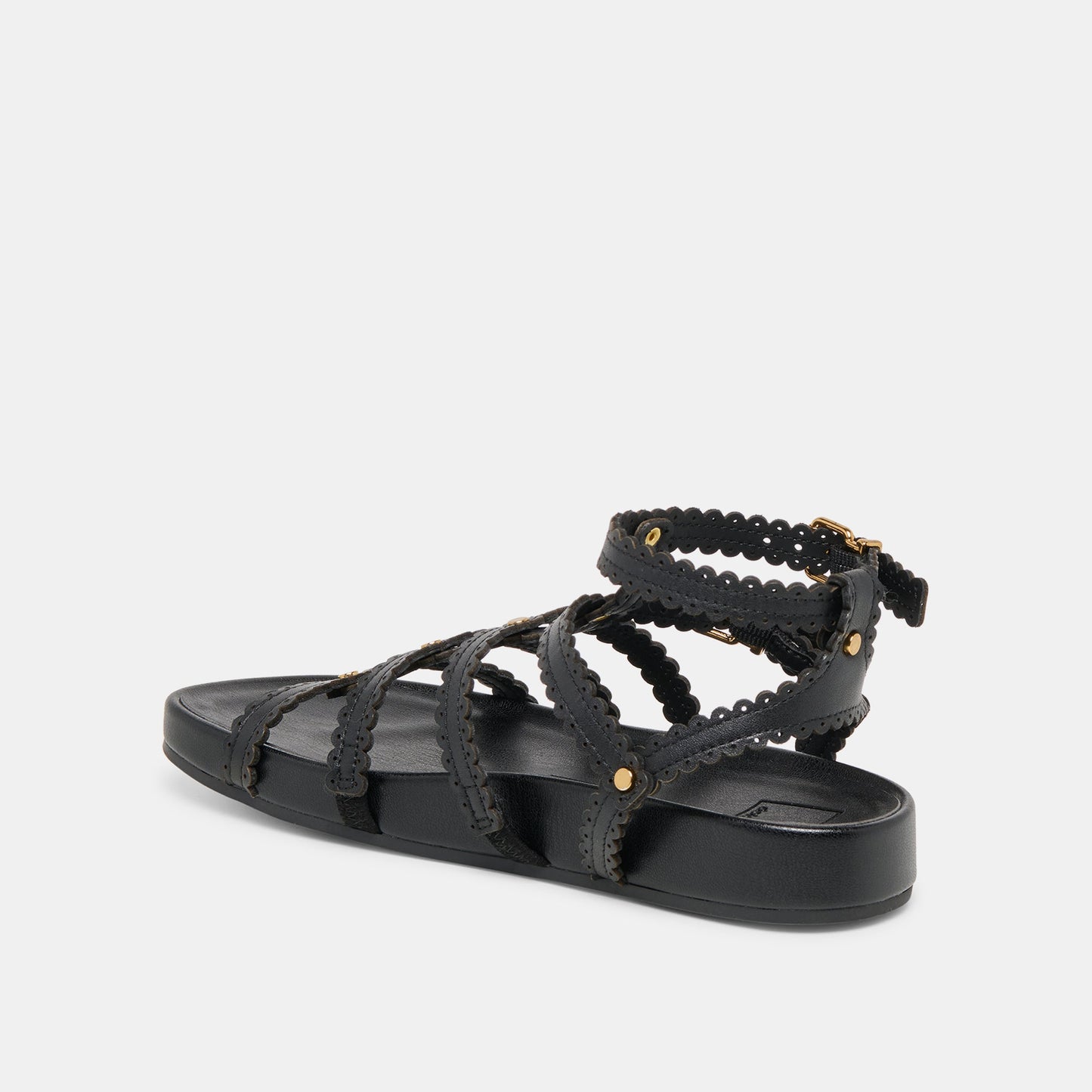 Susana Black Leather Sandals Dolce Vita