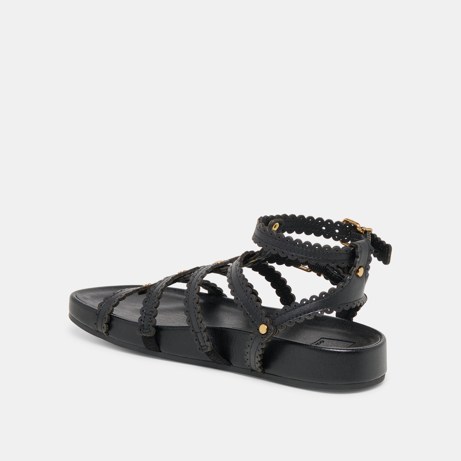 Susana Black Leather Sandals Dolce Vita
