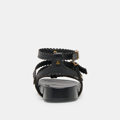 Susana Black Leather Sandals Dolce Vita