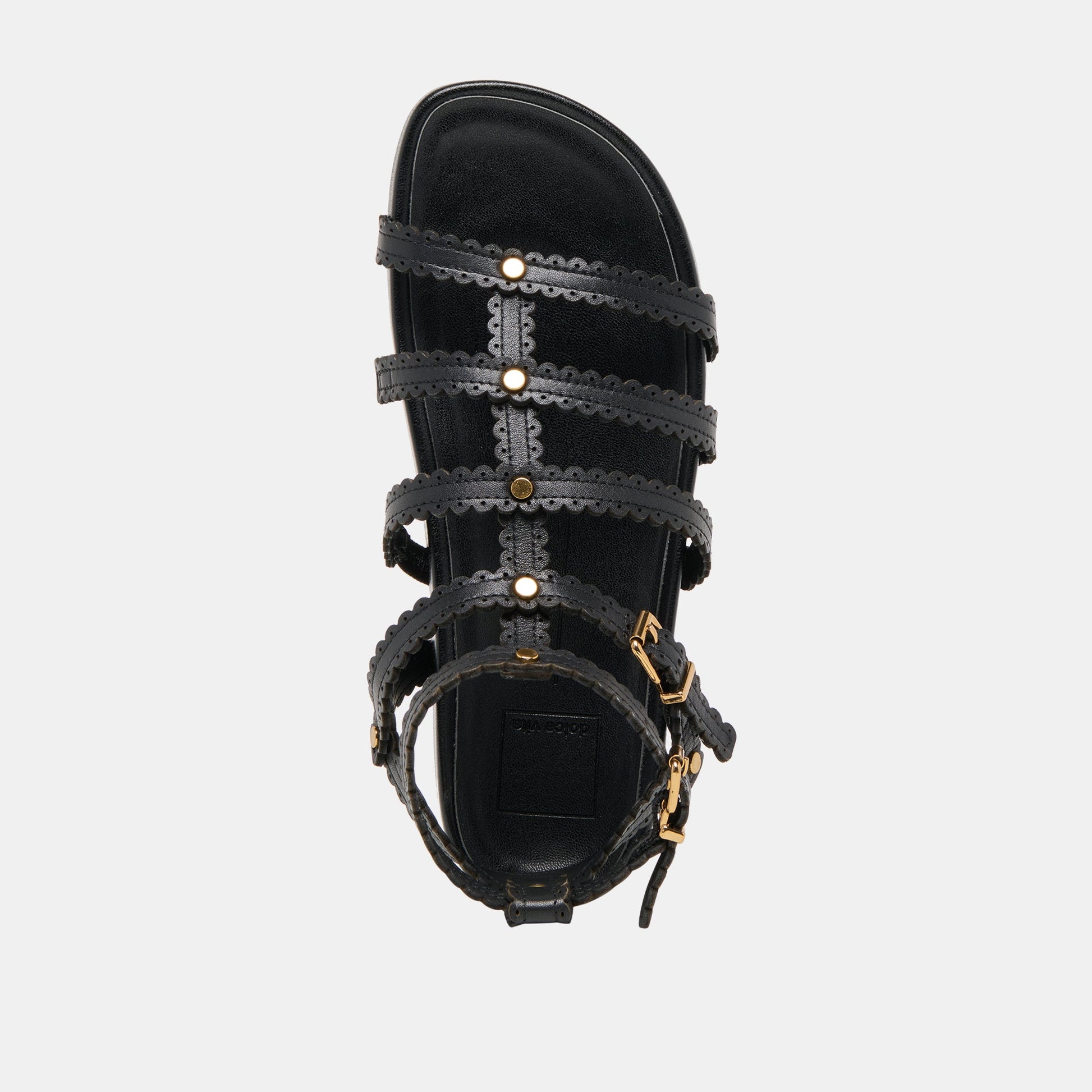 Susana Black Leather Sandals Dolce Vita