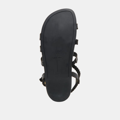 Susana Black Leather Sandals Dolce Vita