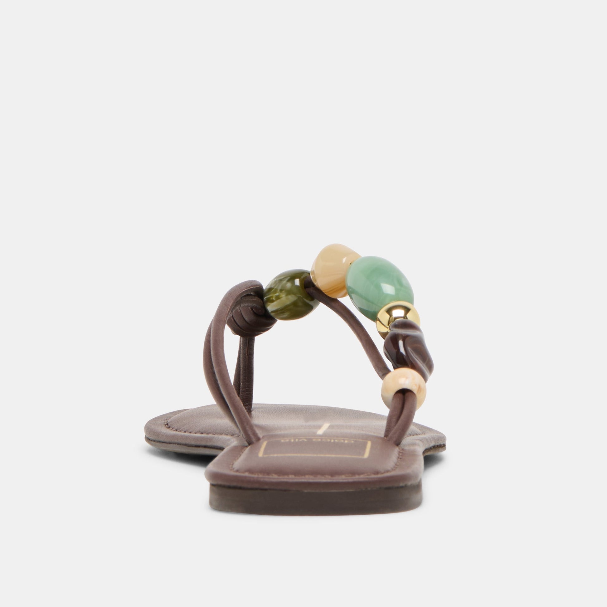 Cely Dk Brown Leather Sandals Dolce Vita