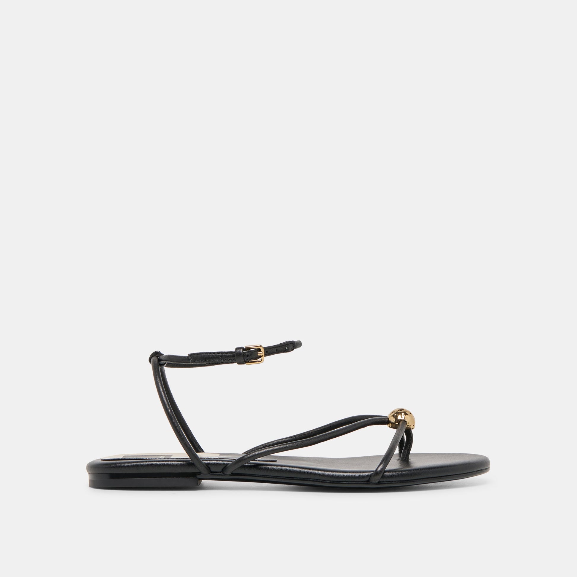 Kenley Black Leather Sandals Dolce Vita
