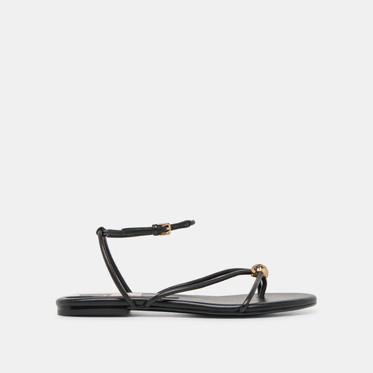 Kenley Black Leather Sandals Dolce Vita