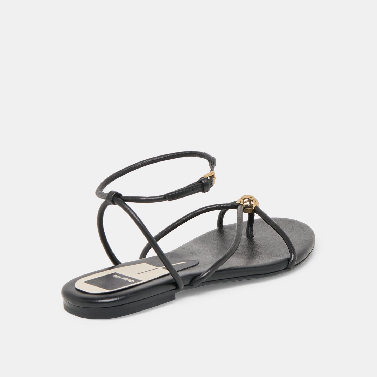 Kenley Black Leather Sandals Dolce Vita
